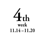 4th week 11.14-11.20