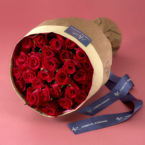 30本の赤バラの花束「アニバーサリーローズ」の商品画像