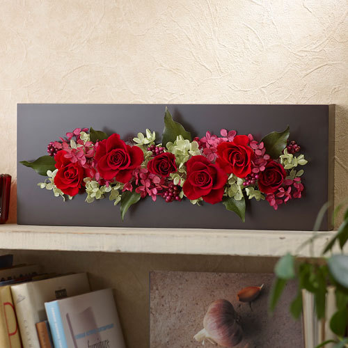 プリザーブド アーティフィシャルアレンジメント ローズブロッサム パッションロッソ 花 花束を贈るフラワーギフト通販の 日比谷花壇