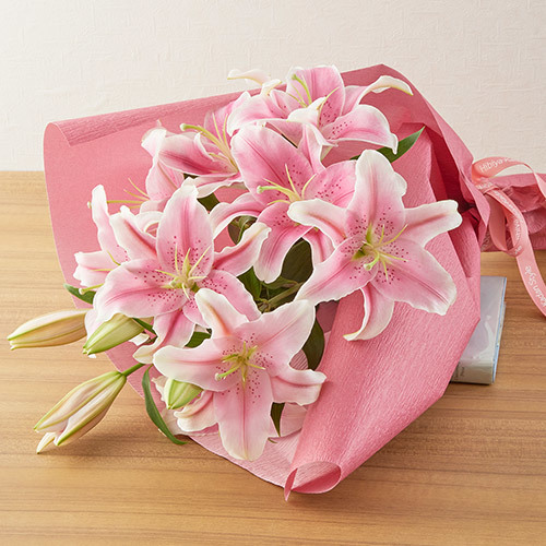 ＜日比谷花壇＞そのまま飾れるブーケ「４月に贈る花言葉」