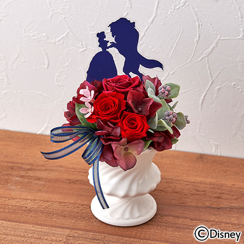 ディズニー プリザーブド アーティフィシャルアレンジメント 美女と野獣 花 花束を贈るフラワーギフト通販の 日比谷花壇