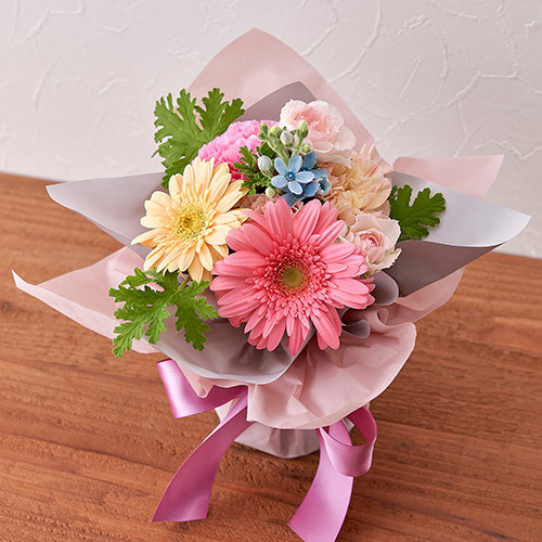 【日比谷花壇】そのまま飾れるブーケ「１１月に贈る花言葉」