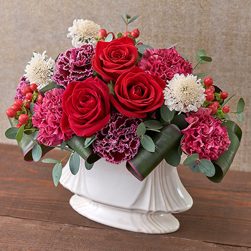 11月12月の旬の花 アレンジメント ル ビブロ 花 花束を贈るフラワーギフト通販の 日比谷花壇