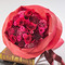 バラの形の花束ペタロ・ローザ「シャイニングレッド」