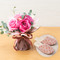 【日比谷花壇オリジナル】「スリッパ」とそのまま飾れるブーケのセット