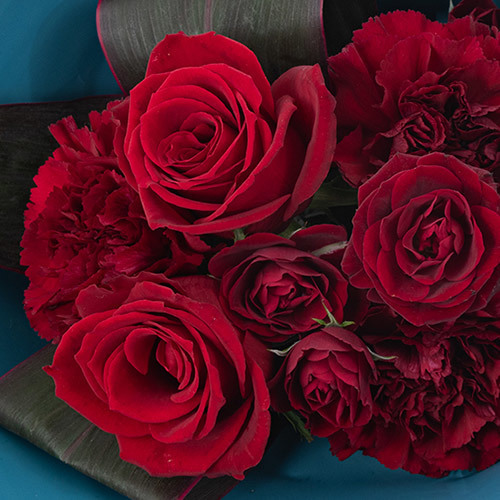 赤バラの花束「フィエール」