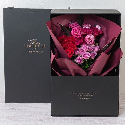 スペシャルボックスフラワー「ローズガーネット」｜花・花束を贈る