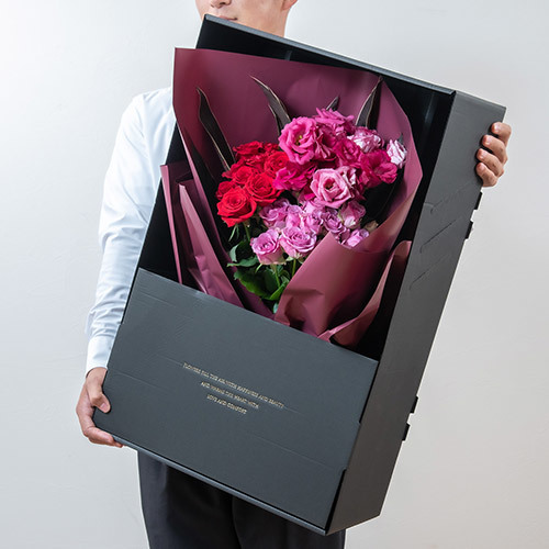 スペシャルボックスフラワー「ローズガーネット」｜花・花束を贈る