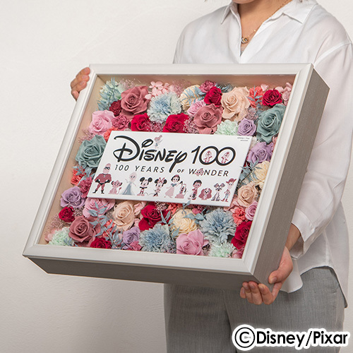 【Disney100】ディズニー フラワーフレームアート「ドリーミング」