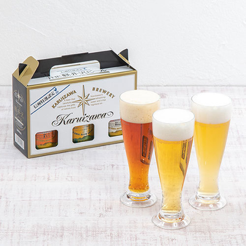 父の日 THE軽井沢ビール「クラフトビール 3種飲み比べ」とそのまま飾れるブーケのセット