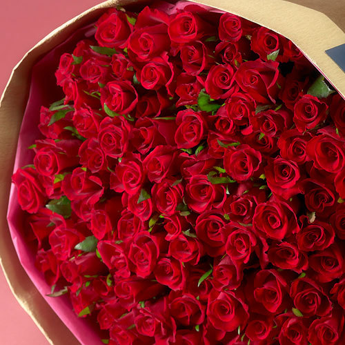99本の赤バラの花束「アニバーサリーローズ」
