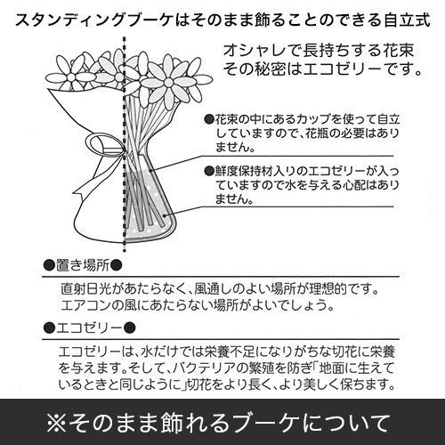 そのまま飾れる桜の形をした花束「ひらり -SAKURA-」