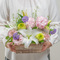 【お供え用】 O･SO･NA･E flower ｢4月のウッドボックスアレンジメント｣
